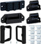 Retractable Baby Gate Replacement Parts, Black, Full Set Wall Mounting Accessories for Pet Gates
