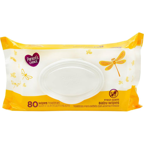 DELECLE Parent's Choice 80ct Fresh Scent Baby Wipes