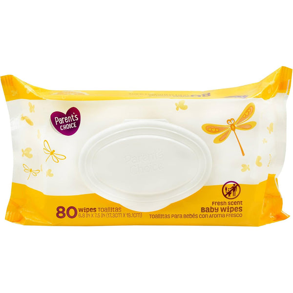 DELECLE Parent's Choice 80ct Fresh Scent Baby Wipes