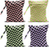 VBCVBGFH 4 Pack Multicolor Checkered Wet Bag Waterproof Washable Reusable Wet Dry Bag