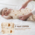 3-6 1.0 2 Pack 2-Way MEXXI Baby Sleep Sack Months TOG, Muslin Wearable Blanket, Baby Sleeping Bag with Zipper