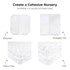 Ely’s & Co. Pack and Play Sheets, 2 Pack Fitted Playpen Sheet Set for Mini Crib, Forest Grey Floral