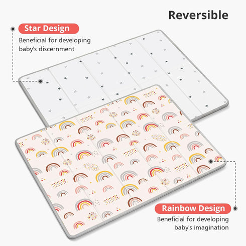 Mat,79"X71"Extra Tummy Baby Play Large Play Mat,Non-Toxic Time,Baby Play Mats for Floor,Waterproof,Baby Crawling
