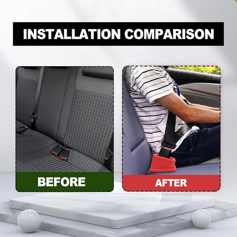 CmeRto 2Pcs Safety Belt Buckle Holder Booster Auto Safety Belt Guard Easy Access to The Buckles of Rear Seats Car