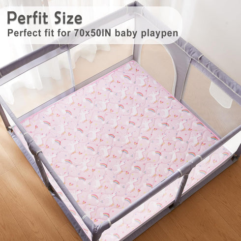 71" 59" Viviland Baby Play Mats for Floor, Thicken Cushioning Padding Foam Playmate for Baby and Toddlers Infants, x