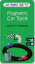 The Purple Cow Magnetic Travel Car Race Game, Fun Game for Kids & Adults, Airplane & Quiet Games
