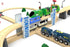 Set 2-Level Z MAYABBO Wooden Train Accessories Wood Railway Bridge for Railroad Tracks, Overpass Compatible for All