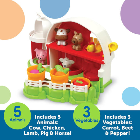 Learning Resources Peekaboo Learning Barnyard Playset, Toddler Learning Toys for Boys and Girls Ages 18+ Months