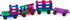Set 55pcs Set 4 Playmags Magnetic Tiles Train Car for Kids - Magnet Building Blocks Accessory with Cars - Durable