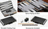 Pennsylvania Ave Backgammon Board Game Set, Mainstreet Classics by GLD Products, Black/White/Wood/Gry, 16-20 inches