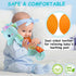 Baby Toys 0-6 Months - Infant Musical Stuffed Animals with Bright Colors, Crinkle Sound, Multi-Textures & Rattles (Blue)