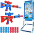 YEEBAY Shooting Game Toy for Kids 6+, 2pk Air Guns & Shooting Target with 24 Foam Balls, Ideal Gift
