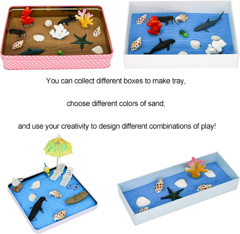 Beach Zen Garden Accessories Kit - Desktop Beach Fairy Garden Kit Sandbox Decor Tools Bamboo Rake Ornament Decoration
