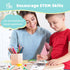 Set 8-12 GiftAmaz Paper Circuits Kit for Kids, STEM Electric Circuit Motors Kit, Child-Friendly Paper Circuit Board, DC