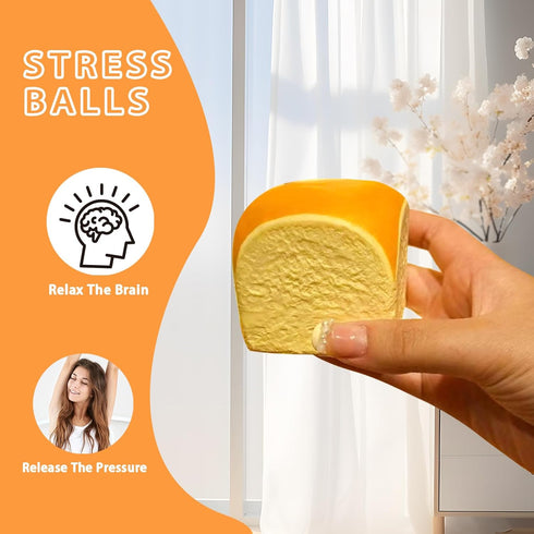 Generic (2pcs Slow Rising SquishyStress BallsStress Relief & Fidget Toys,Party Favor Hawaiian Rolls)