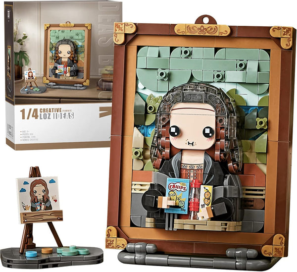 MEIEST Mini Building Blocks Cute 3D Painting Model Set, Simulation Construction Bricks Toy for Home Decor
