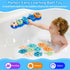 1-3 10 Set Baby Bath Toys, Mold Free Silicone Shape Sorting & Stacking Bath Toys for Kids Ages with Cute Floating