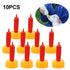 PAGOW 10PCS Nipple for Goats, Soft Rubber Pacifier for Nursing Small Animal Milk Drink, Lambs and Goat Kids