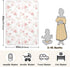 CHUROUSY 30x40 Inch Pink Roses Baby Blanket for Boys Girls Beautiful Flower Leaves Nursery Swaddling Wrap Beauty Floral