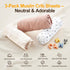 FUFVUTI 3Pcs 32"x16" Set Soft Muslin Bassinet Sheets Breathable Cotton Fitted Sheets for Bassinet, Changing Pad