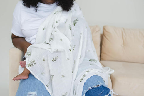 Set LEYL&ARI Wildflowers Muslin Swaddle Blanket for Babies