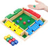 URYAZO Shut The Box Game 4 Player Classics Dice Game Family Wooden Board