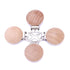 Dummy 30 Natural Beech Wood Round Pacifier Clips Silicone Pacifier Holder Suspender Clips Sutoyuen Wood Pacifier Clip