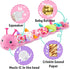 Baby Toys Musical Caterpillar - Soft Sensory Stuffed Animal Toys with Crinkle and Rattles, Pink