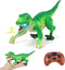 IQKidz RC Dinosaur Toy for Kids 3-5, Realistic Walking Tyrannosaurus Dino Robot