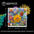 Set, 3D Set, 8+ TG BLOCKS Micro Brick Flower World Building Floral Wall Art Home Office Decoration or Table Display
