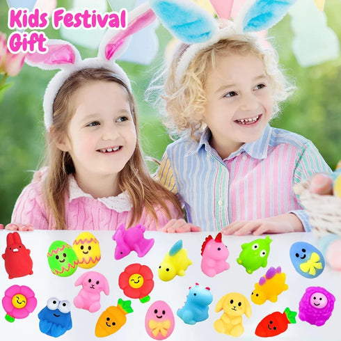 200Pcs (200) Mochi Squishy Toys, Kawaii Squishies, Mini Fidget Toys Bulk for Kids, Party Favors Class Prizes Valentines