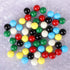 Game Replacement Marbles, 60pcs 9/16 in Solid Color Game Balls for Chinese Checkers and Marble Games
