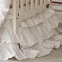 Brandream Crib Skirt Triple Layer Cotton Nursery Bed Skirt for Baby Girls