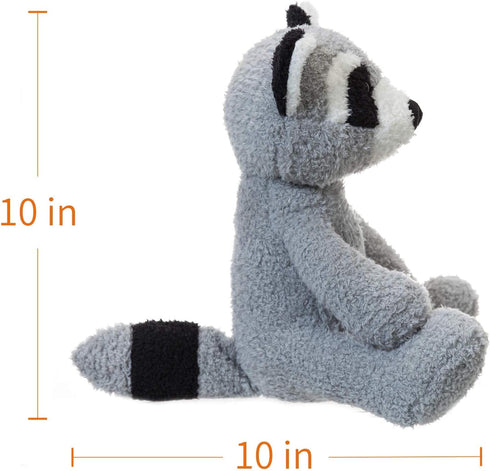 Apricot Lamb Toys Plush Velvet Raccoon Stuffed Animal, Soft Cuddly Perfect for Child (10 Inches)
