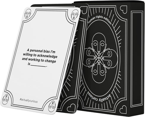 Human Rights Edition! Adult & Close Friends Conversation Cards - 52 Questions for Critical Thinking and Understanding