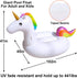 TURNMEON 102" Giant Flamingo Pool Float, Inflatable Summer Beach Float for 2-4 Multi Players, Kids & Adults