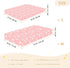 miaozhen 1 Pack 52x28 Cotton Baby Crib Sheets for Boys Girls Soft Comfy Moon Vintage Valentines Playard Mattress Sheets