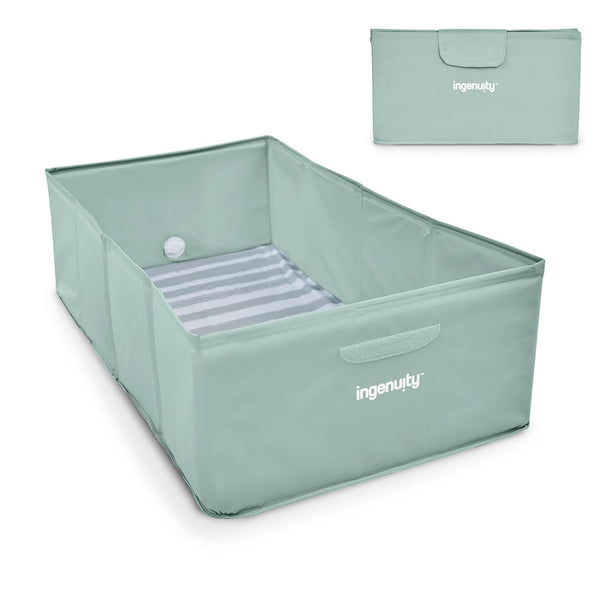 Ingenuity Tuckaway Toddler Folding Tub, Converts Shower to Tub, Folds to Store,