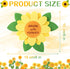 Honoson 24 Set Felt Sunflower Craft Kit Christian Bible Craft Supplies for Sunday School Preschoolers Easy to Assemble