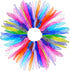 Tayfremn 28pcs Dance Scarves Square Juggling Silk Play Movement Scarves Magic Tricks Performance