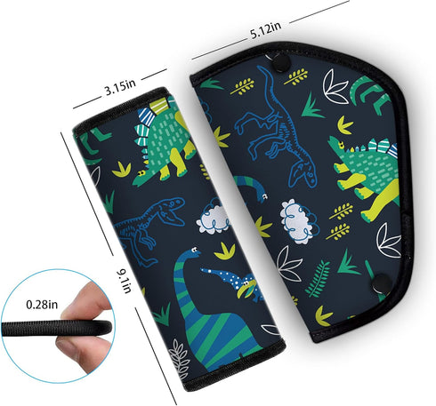 Shoulder & Belly Protective Padding - Soft Breathable Hypoallergenic Cushion Cover, Cartoon Dinosaurs