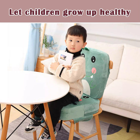 KOGITI Toddler Booster Seat for Dining Double Straps Washable Portable Thick Chair Increasing Cushion for Baby Kids