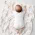 Cstdyfrv 60x80in Easter Bunny Boho Floral Striped Baby Blankets for Boys Girls Cute Rabbit Pink Flowers Swaddle