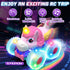 360 4WD 2.4GHz 3 4 5 6 7 8 Lehoo Castle Remote Control Car for Girls Rotating, Unicorn Monster Truck with Light