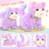 CatchCute Plush Toys Cat for Kids with Leash, Interactive Electronic Kitty That Walking,Meowing,and Tail Wagging