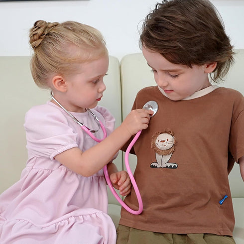 2 Pack 3 4 5, Set Playset Phobby Kids Stethoscope Toy, Real Working Stethoscope Toy for Toddler Doctor Play for Role