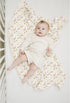 Konssy Baby Blankets for Unisex Boys Girls, Super Soft Minky Blankets with Muslin Cotton Front, Newborn