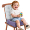 Booster Seat for Kitchen Chair Dining Table with Comfy Backrest Pillow and