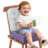 Booster Seat for Kitchen Chair Dining Table with Comfy Backrest Pillow and
