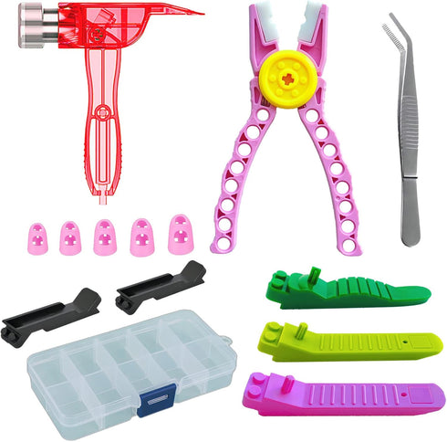 Building Blocks Tool Kit with Brick Separator Tools, Compatible with Lego & Technic, Multi-Functional Set with Tin Box